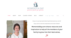 Desktop Screenshot of momentsaday.com